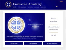 Tablet Screenshot of endeavoracademy.com